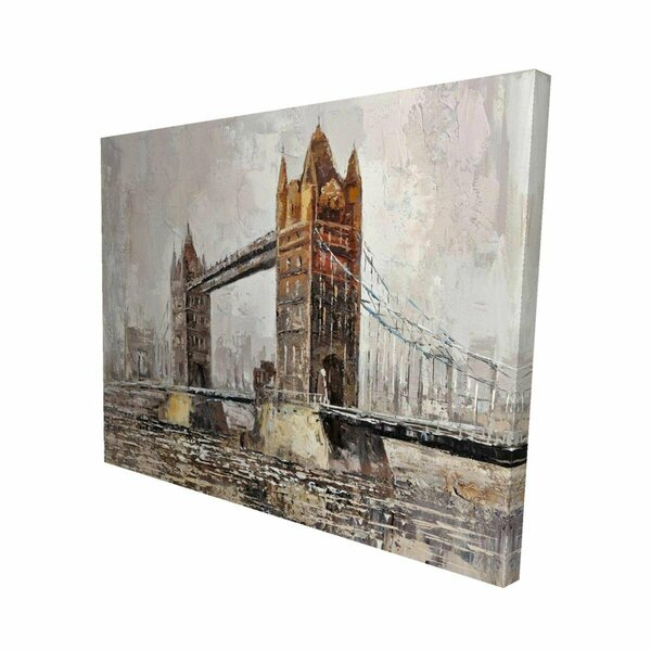 Begin Home Decor 16 x 20 in. London Tower Bridge-Print on Canvas 2080-1620-CI29